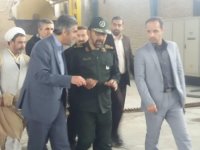 بازدید سردار نظری فرمانده سپاه از شهرک صنعتی کاویان